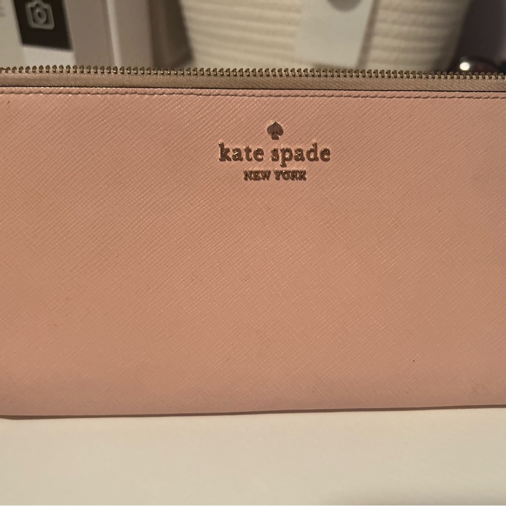 EC Kate Spade Blush Pink Double Zipper Wrislet